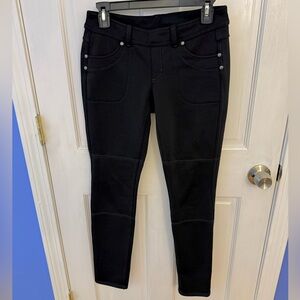 Athleta Black Fleece Lined Pants Size Small
